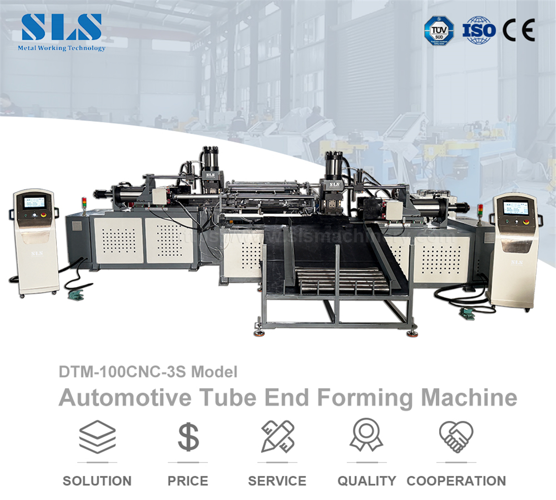 Automotive Tube End Forming Machine. X. DTM-100CNC-3S.001 Maszyna do formowania końcówek rur samochodowych. X.DTM-100CNC-3S.001