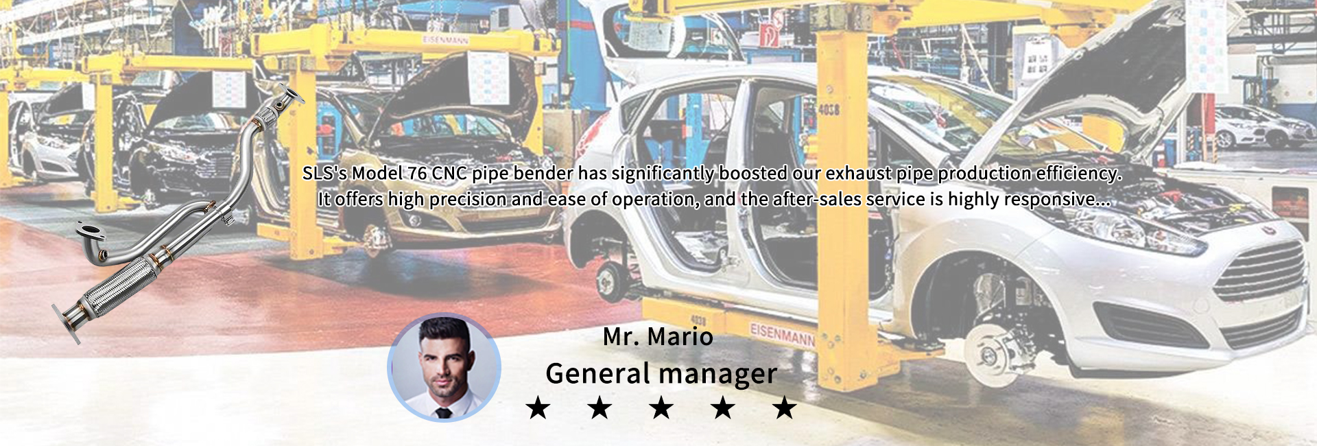 内容图. 1920x650.01 Exhaust Pipe Production ( Production Manager Mr. John From an American automotive parts company ) 内容图. 1920x650,01 Produkcja rur wydechowych (kierownik produkcji pan John z amerykańskiego producenta części samochodowych)