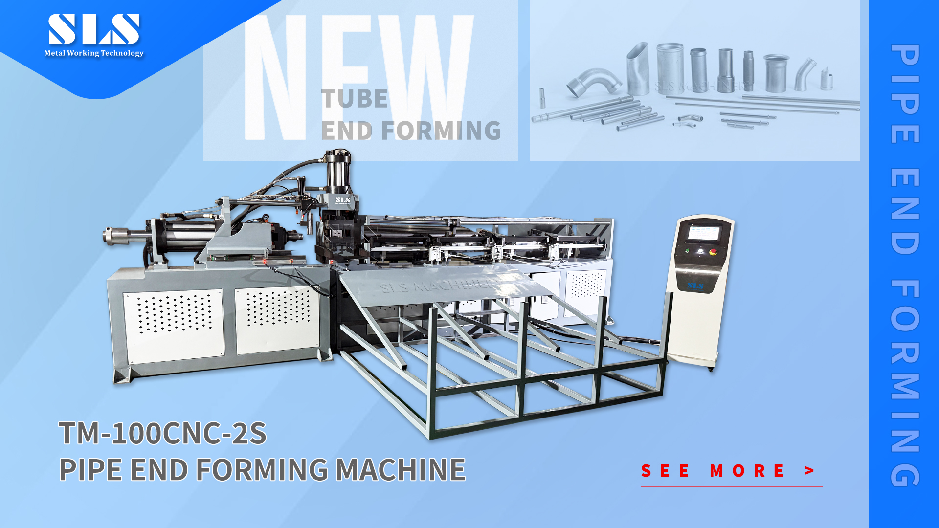 Maszyna do formowania końcówek rur CNC | Hydrauliczna maszyna do wykańczania końcówek rur