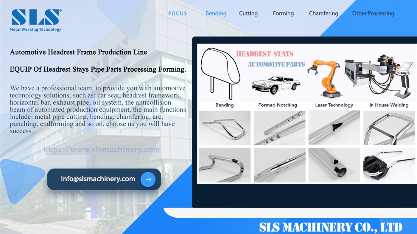 Automotive Headrest StayS / Rame Bending Maszyna - linia produkcyjna procesu rur CNC